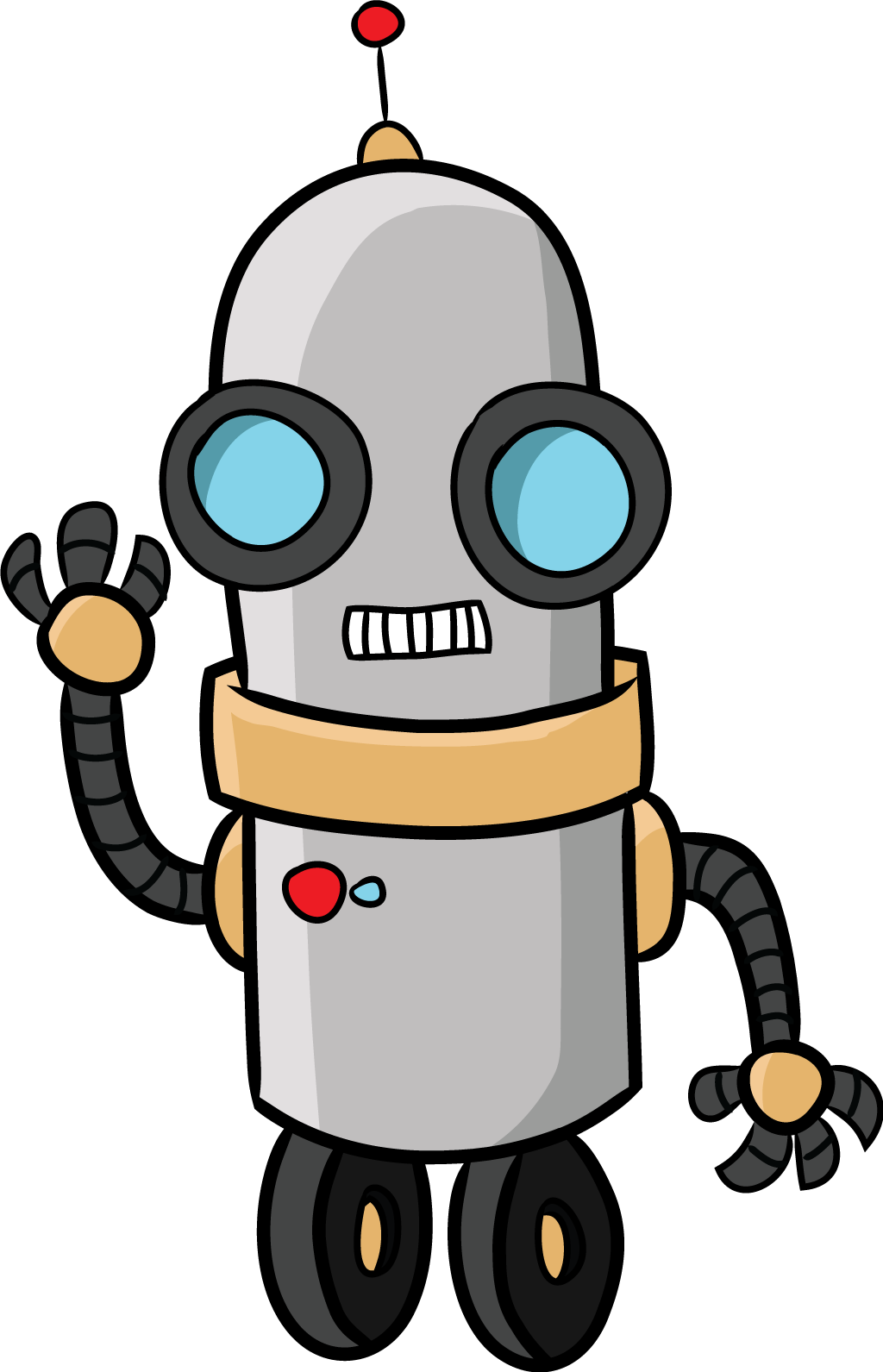 robot clipart cartoon pencil and color robot clipart #18905