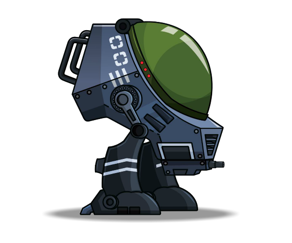 war robot, ray gun boy royalty game art #20696