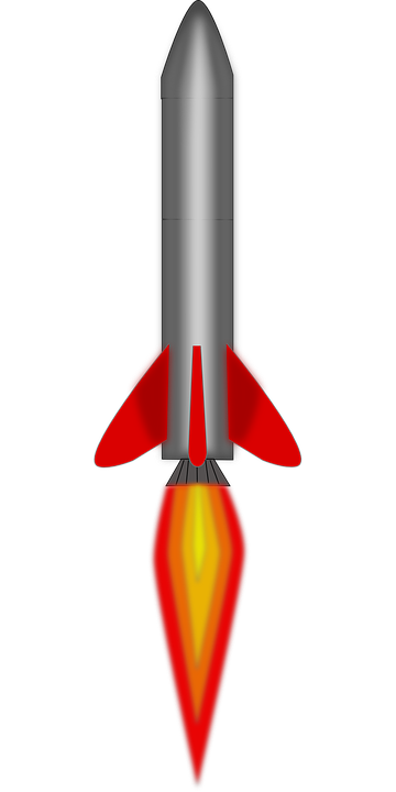 rocket missile lift off vector graphic pixabay #19645