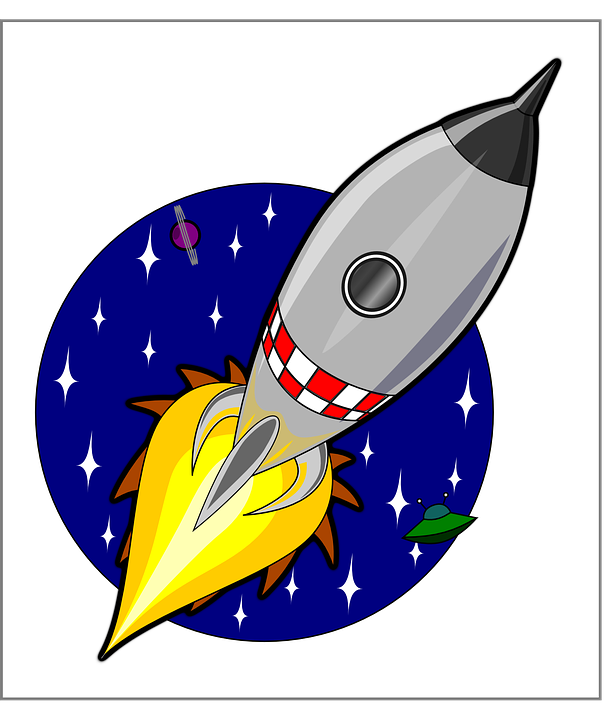 rocket ship launch vector graphic pixabay #19679