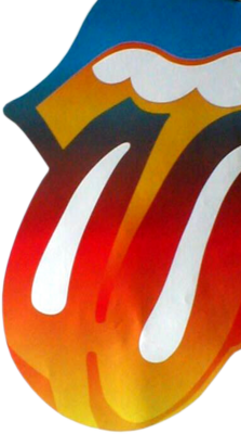 cartoon rolling stones png logo #3431