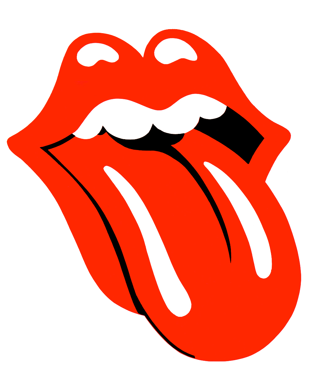 red rolling stones symbol png logo #3437