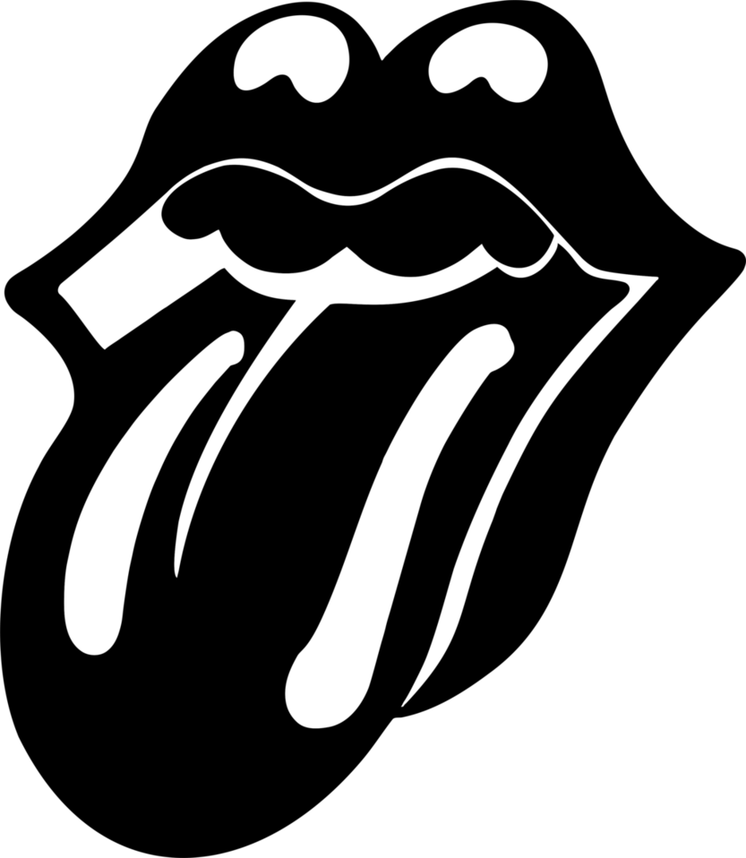 rolling stone mouth black png logo #3444