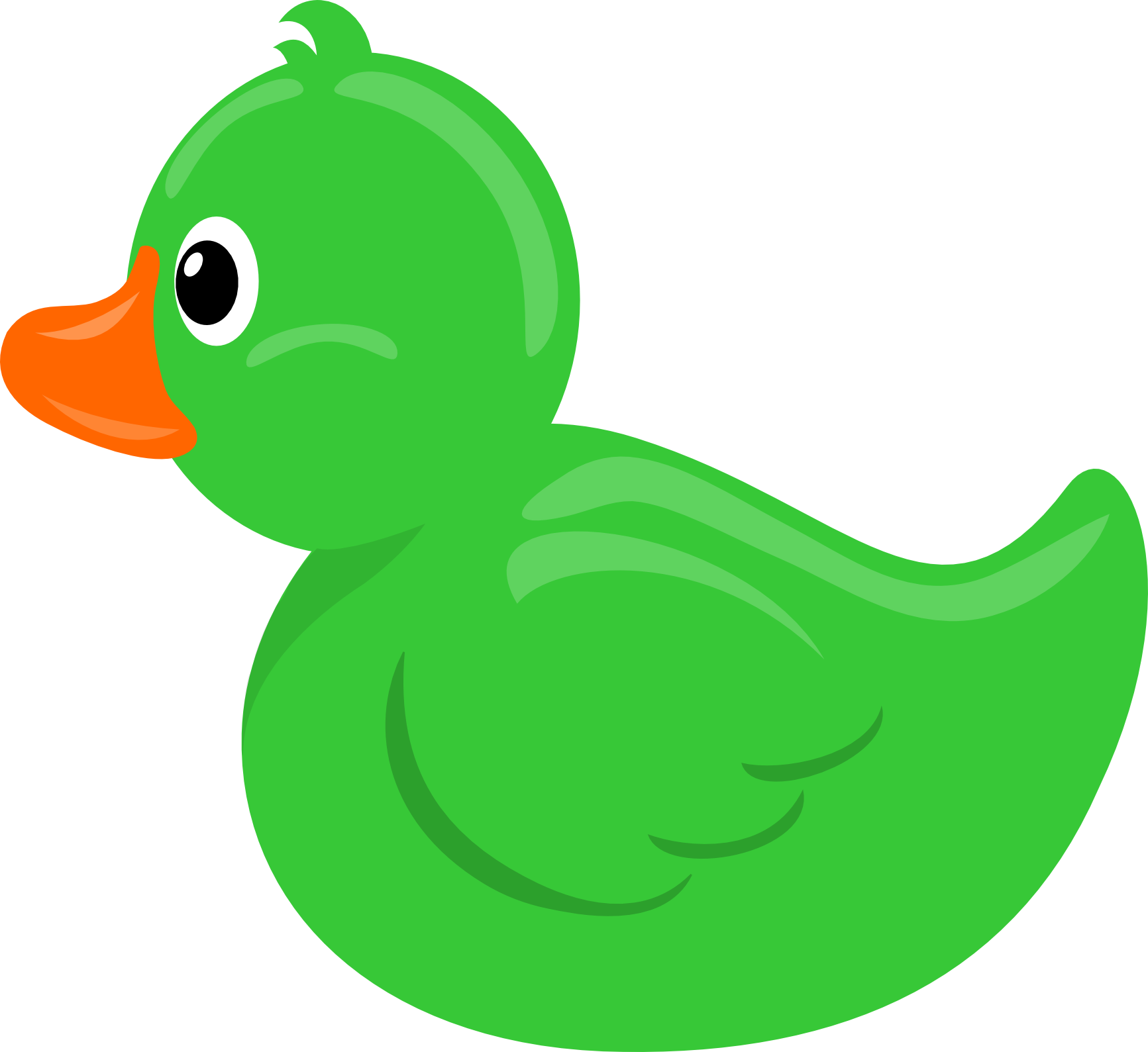 green rubber duck clipart #39262