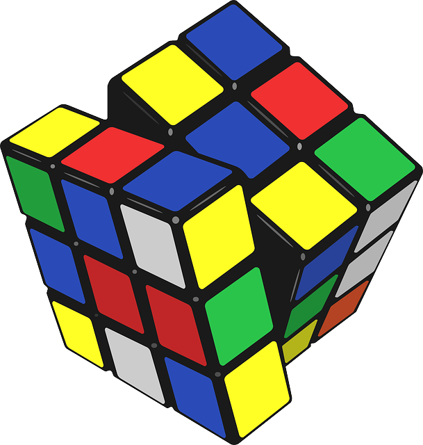 rubiks cube, rubik cube puzzle vector graphic pixabay #29360