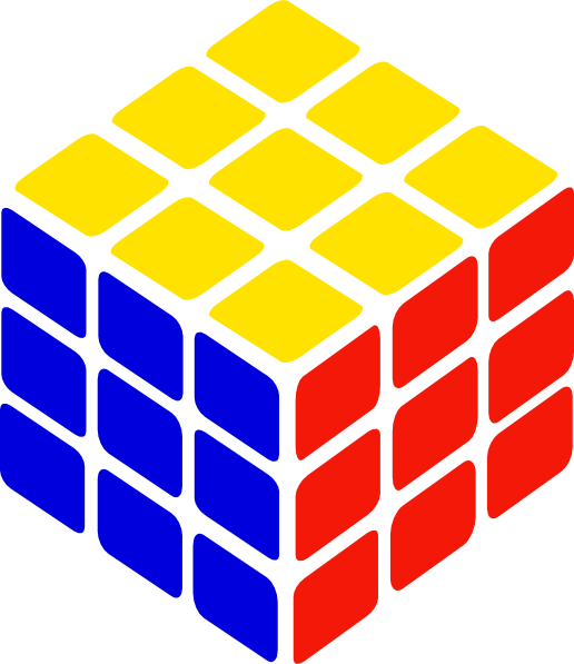rubiks cube, rubik cube simple clip art clkerm vector clip art online royalty domain #29383