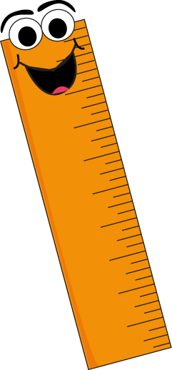 orange cartoon ruler clip art orange cartoon ruler #23003