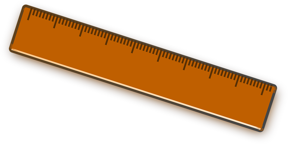 vector graphic ruler straight edge maths tool #23012