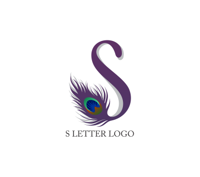 letter s and feather logo png #849