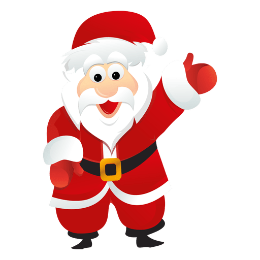 santa claus cartoon transparent png svg vector #12621