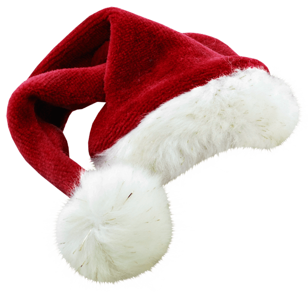 santa hat, christmas santa claus hat large transparent png stickpng #17306