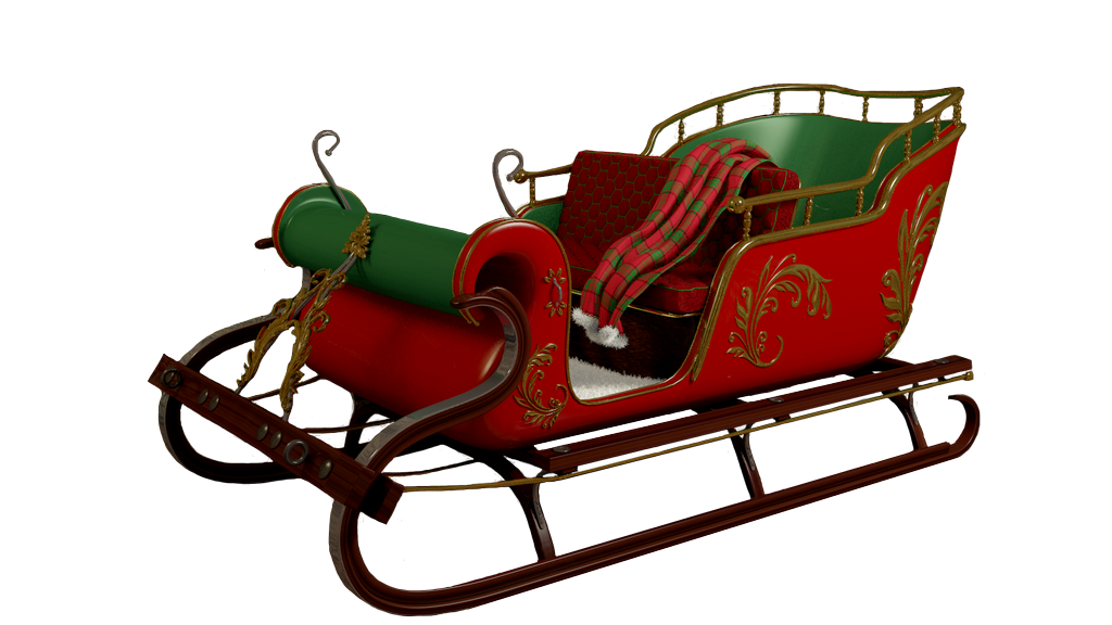 santa sleigh, santa claus sledge png render mnaau deviantart #30486