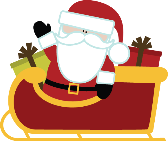 santa sleigh svg file for scrapbooking cute christmas svg files for scrapbooks carkmaking #30458