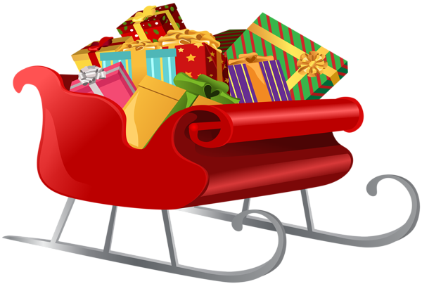 santa sleigh with gifts png clip art image gallery yopriceville high quality images and #30491