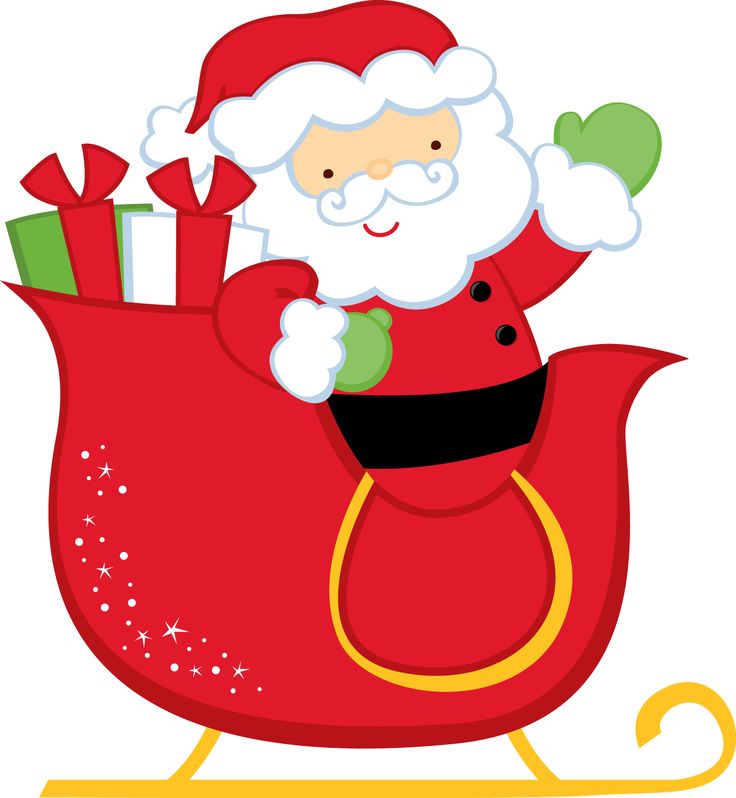 clipart santa sleigh download best #32807