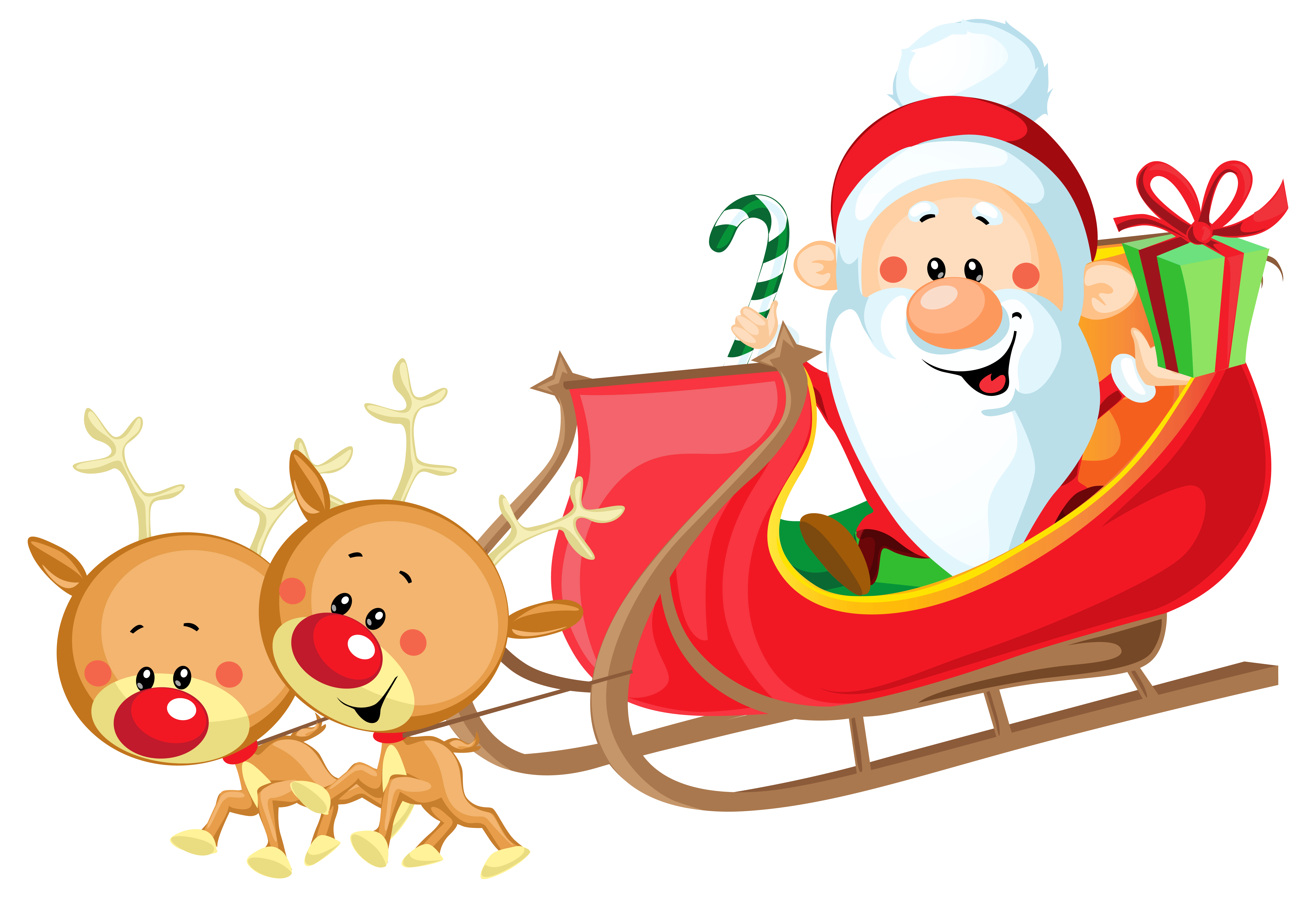 Santa Sleigh Clipart christmas sleighs svg png files clip art 32813