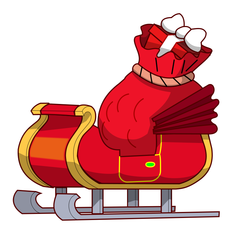 Santa Sleigh Clipart sleigh clipart #32798