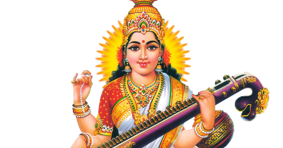 goddess saraswati png transparent images downloads #38624