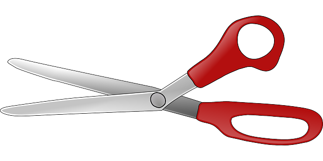 scissors office open vector graphic pixabay #23161