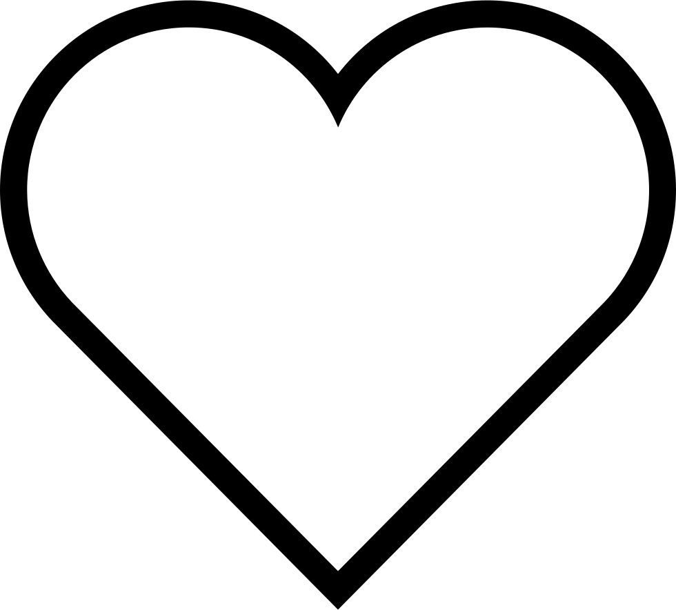 heart shape, ios heart outline svg png icon download #27541