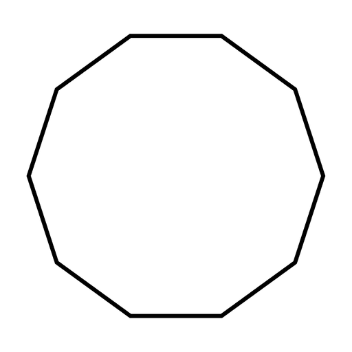 shape vector, decagon shape transparent png svg vector #27523