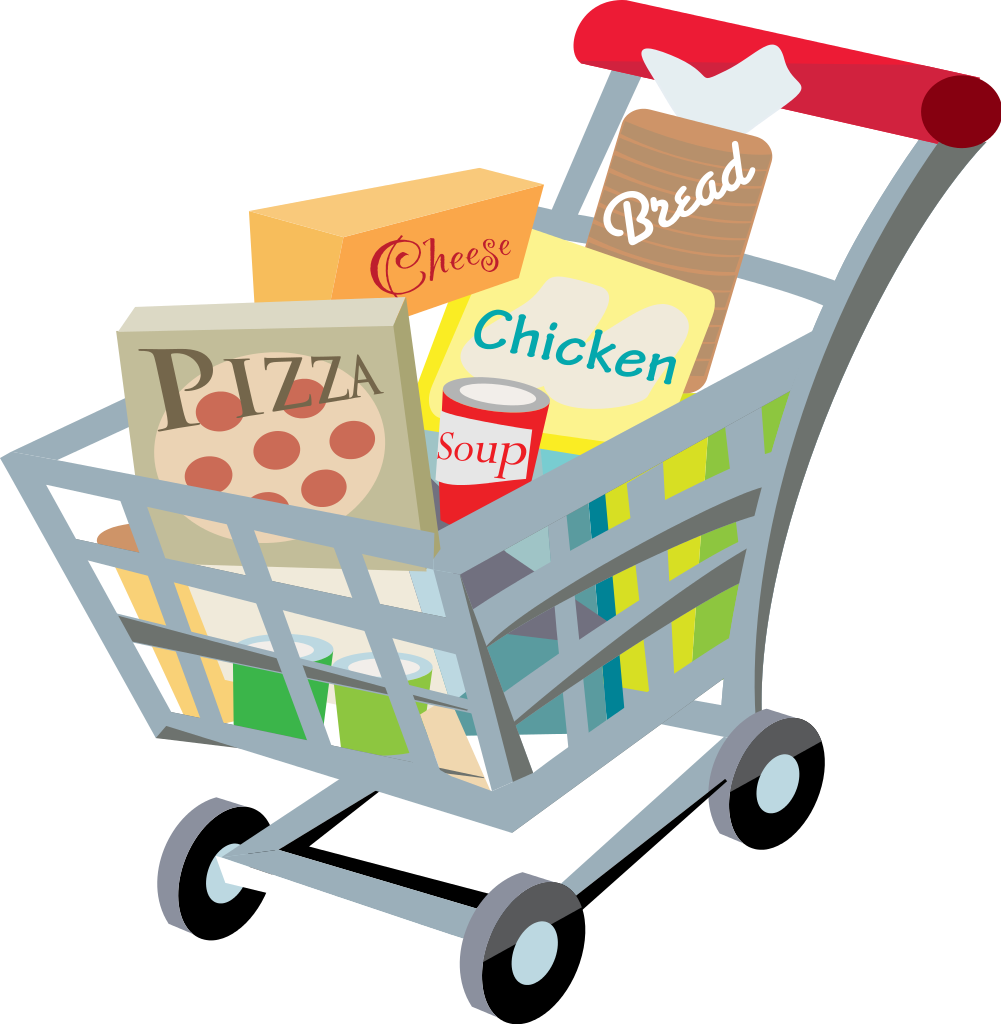 file shopping cart with food clip art svg wikimedia #20388