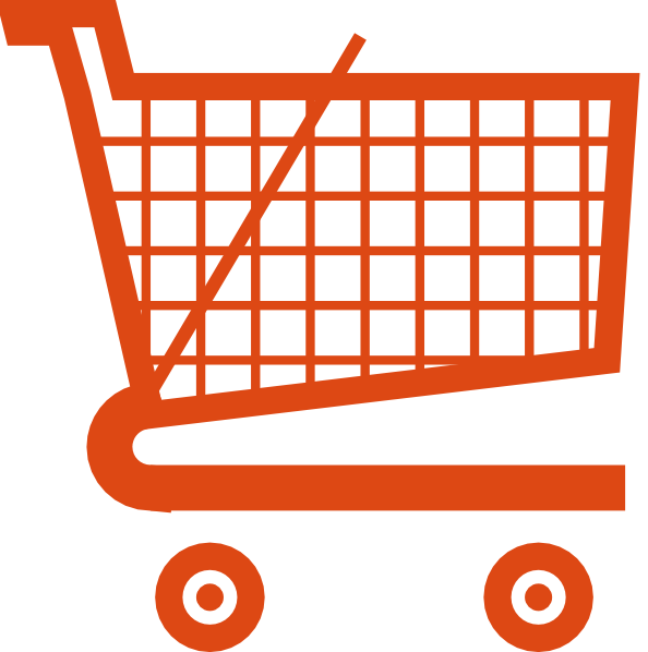 orange shopping cart clip art clkerm vector clip #20384