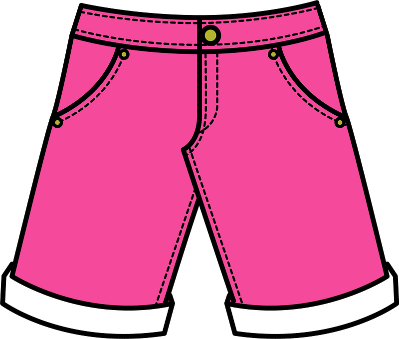 pink shorts clipart free transparent #42515