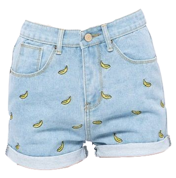 shorts banana pattern png transparent 42513