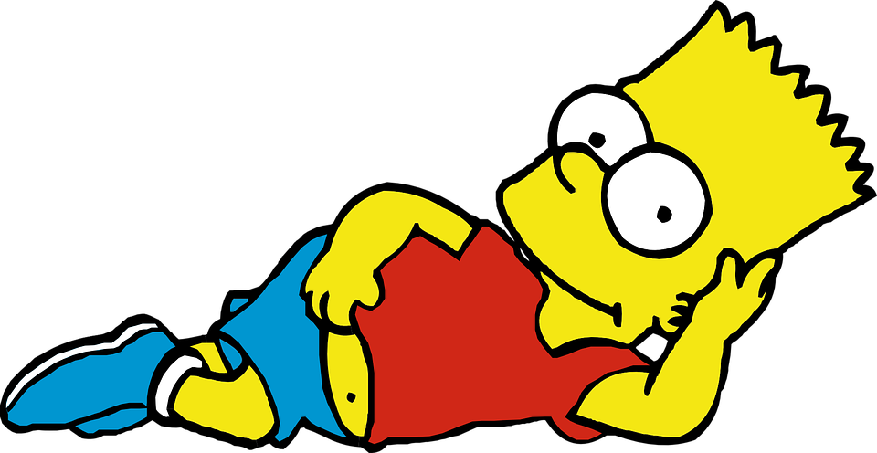 simpsons, bart simpson comics vector graphic pixabay #12695