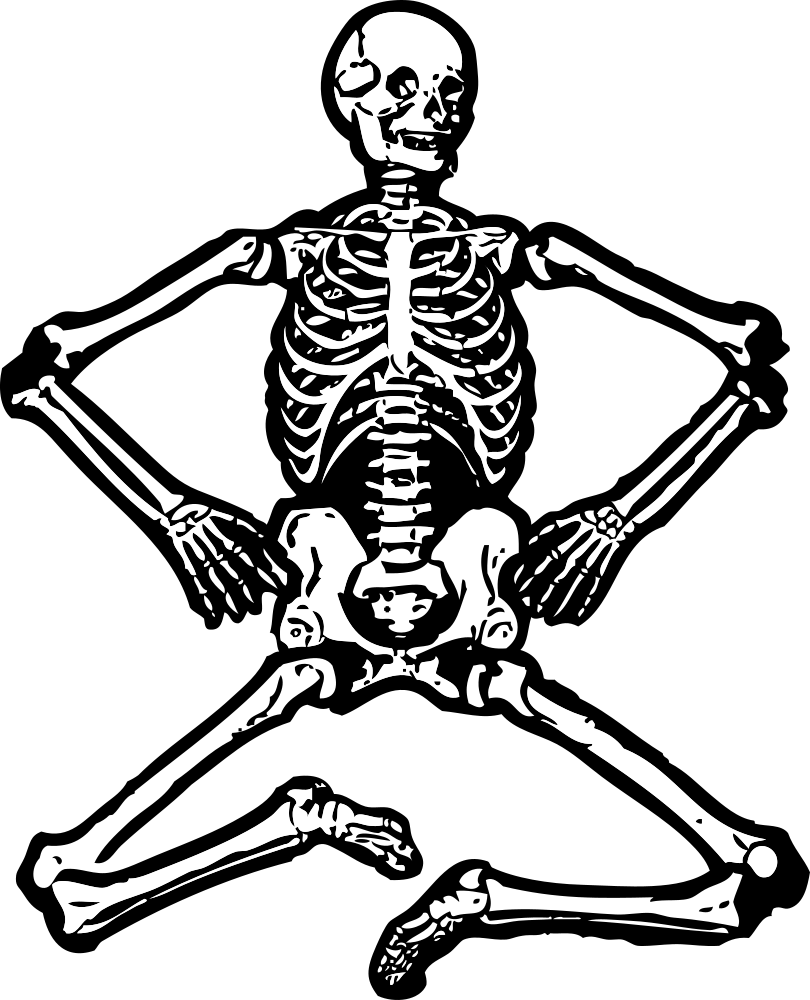 onlinelabels clip art skeleton 24785