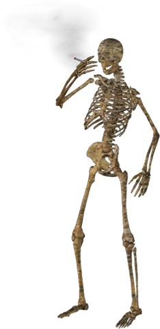 smoking skeleton transparent image #24756