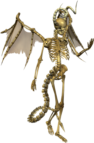 devil skeleton with wings png #24774