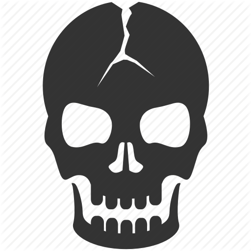 danger death evidence halloween horror scary skull icon #13779