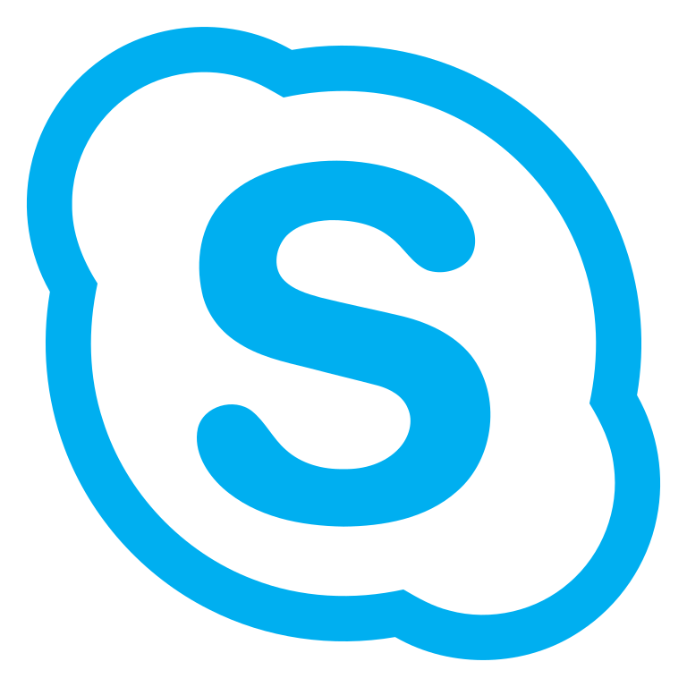 skype blue logo, microsoft skype business emblem Transparent icon image #19843