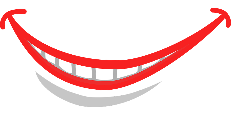 vector graphic smile grin mouth lips close #17246