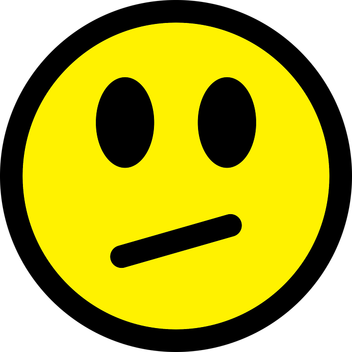 vector graphic smiley emoticon undecided unsure #9914