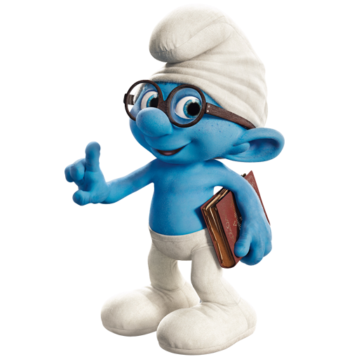 brainy smurf icon the smurfs movie iconset designbolts #22590