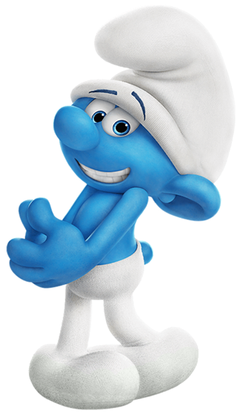 smurf, clumsy smurfs the lost village transparent png image #22593