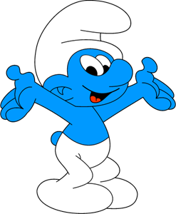 smurf logo vectors download #22608