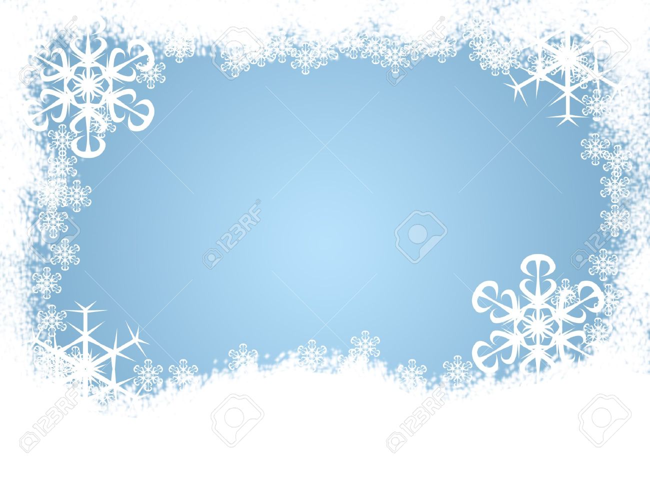 snow clipart border clip art #32961