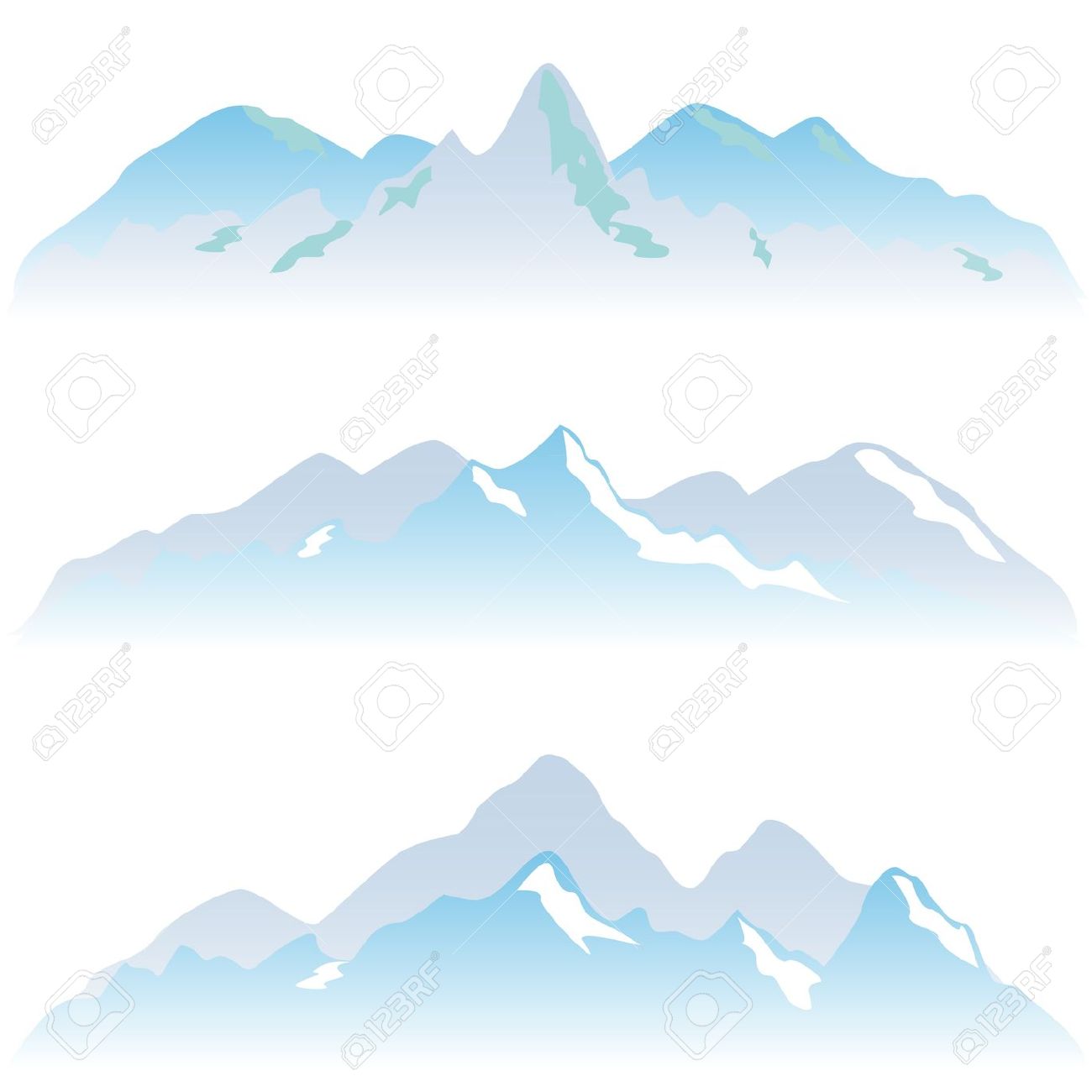 snow mountain clipart clip art #32965