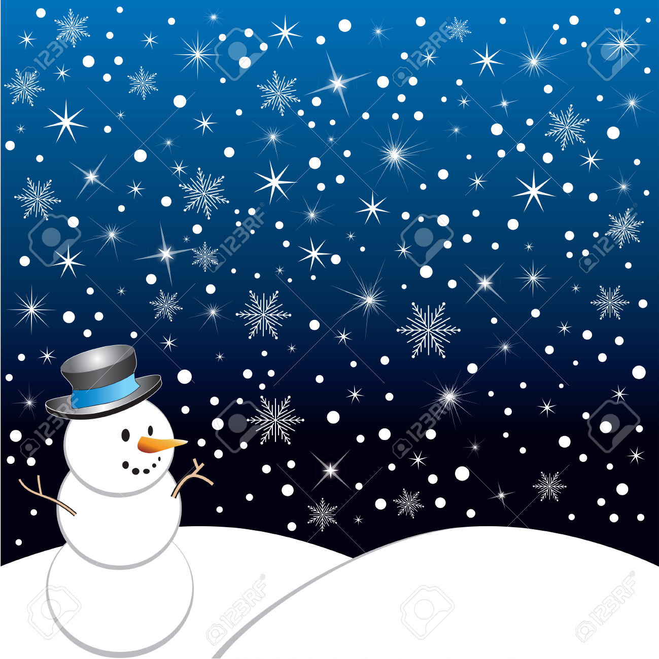 snow scene clipart clip art #32959