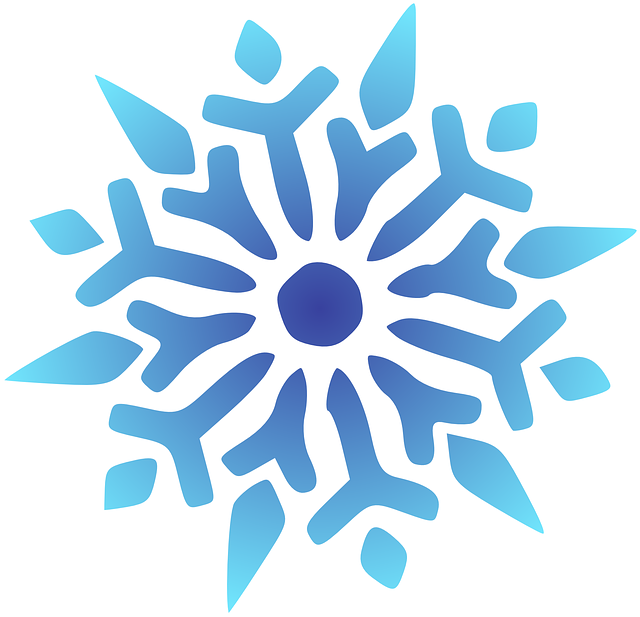 snowflake blue vector graphic pixabay #10521