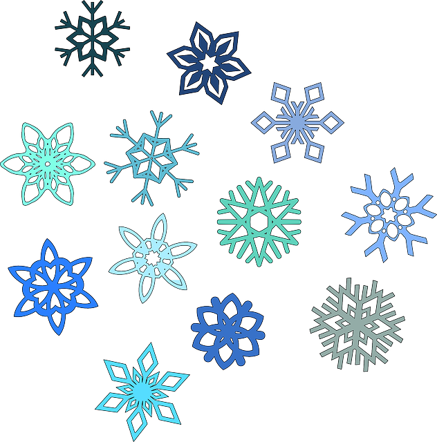 snowflake hexagon snow vector graphic pixabay #10517