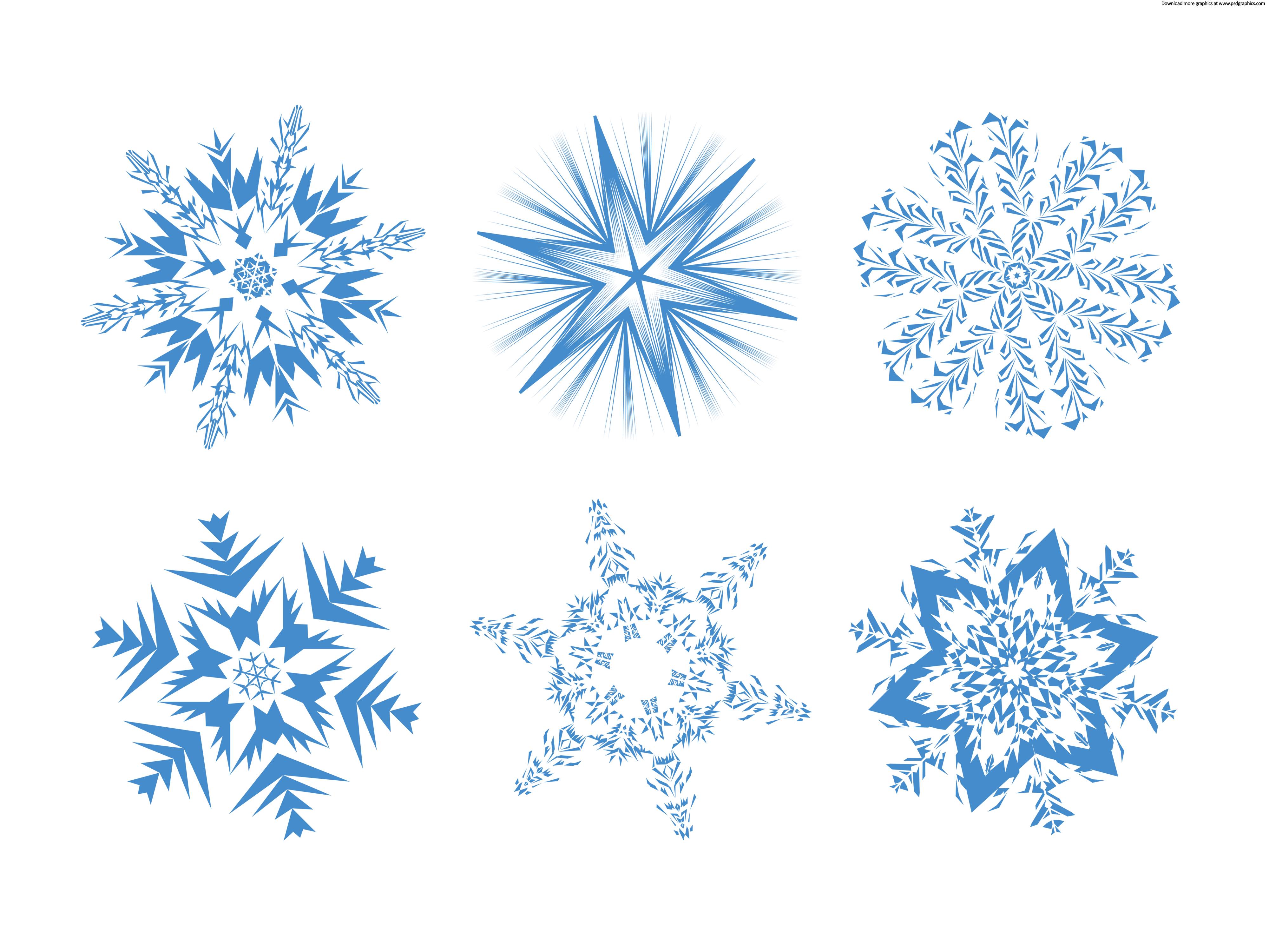 White Snowflakes PNG Transparent Images Free Download, Vector Files