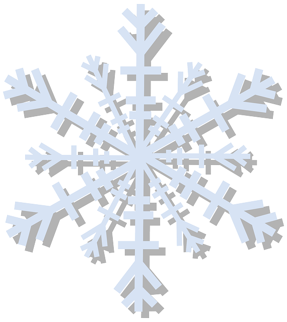 vector graphic snowflake flake shape snow ice #10500