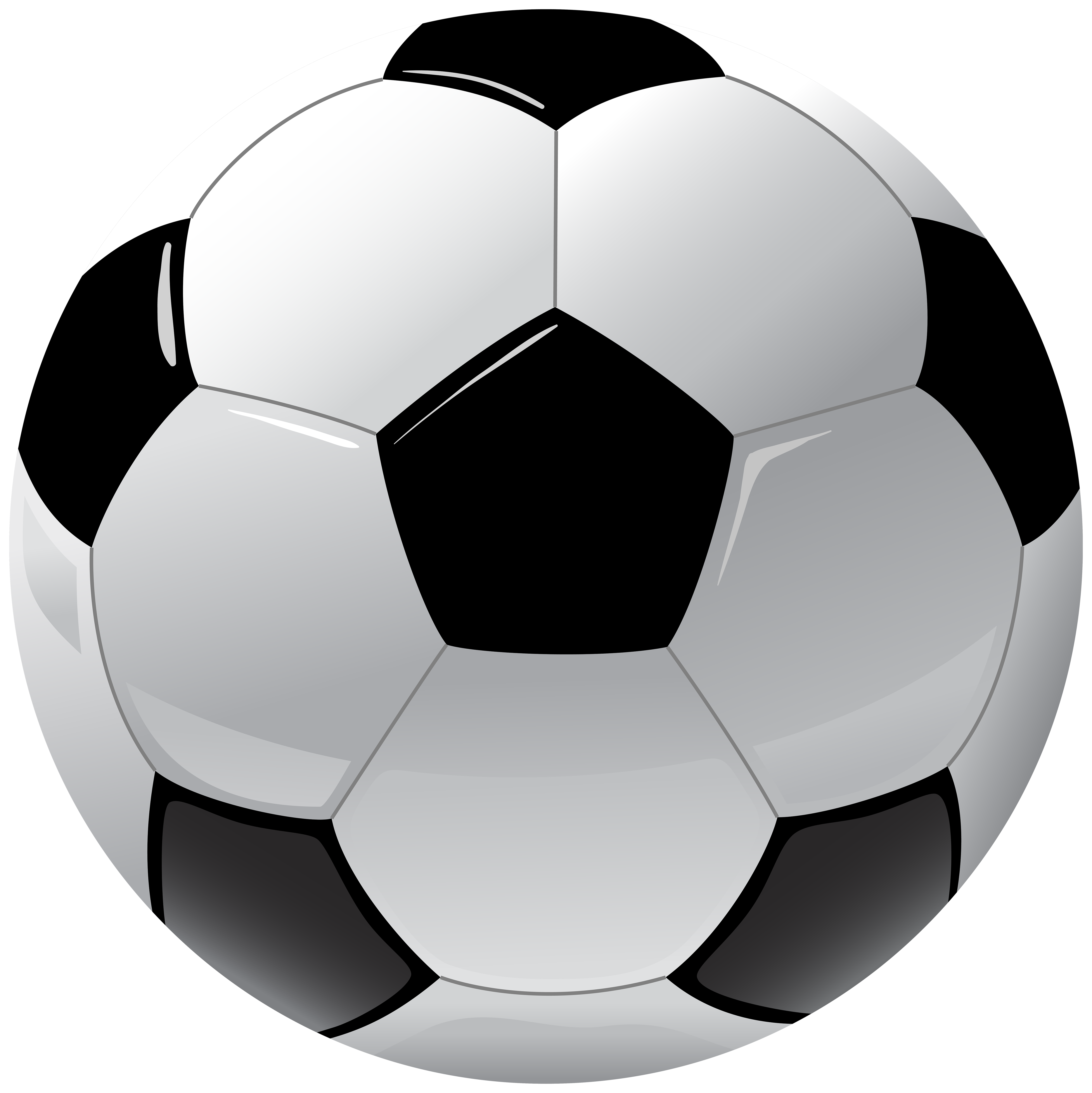 Black white Soccer Ball PNG Image With Transparent Background png #42409