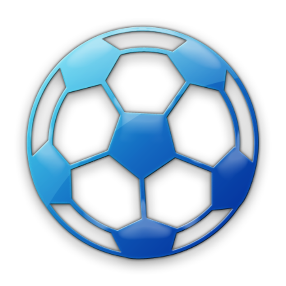 blue soccer ball logo transparent clipart image #42432