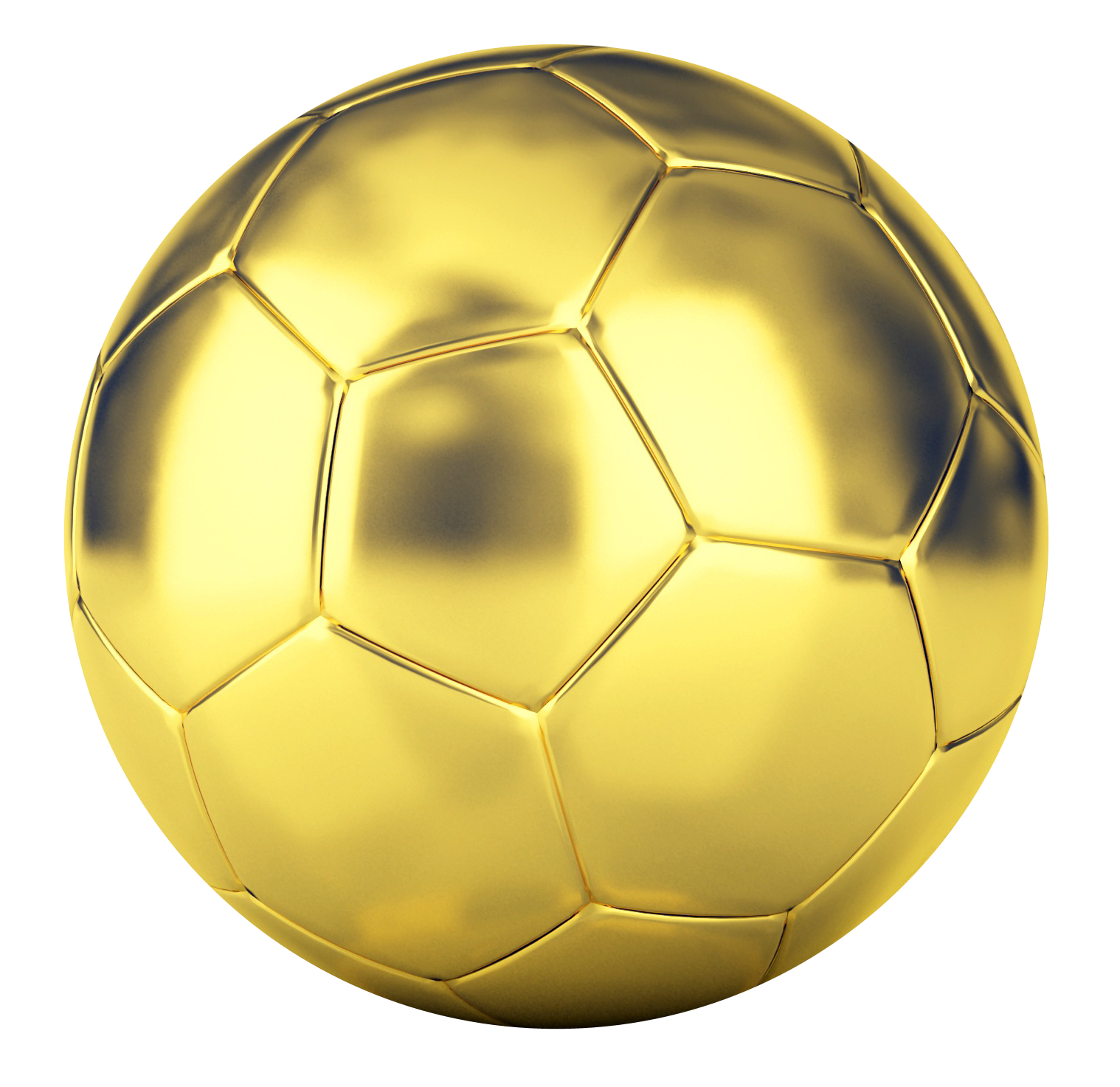 Golden soccer ball png #42412